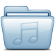 Music Blue Icon 80x80 png